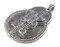 The Bead Chest Silver Double Sun & Moon Baule Pendant (32x46mm): African Tribal Metal Pendant for DIY Jewelry and Necklace